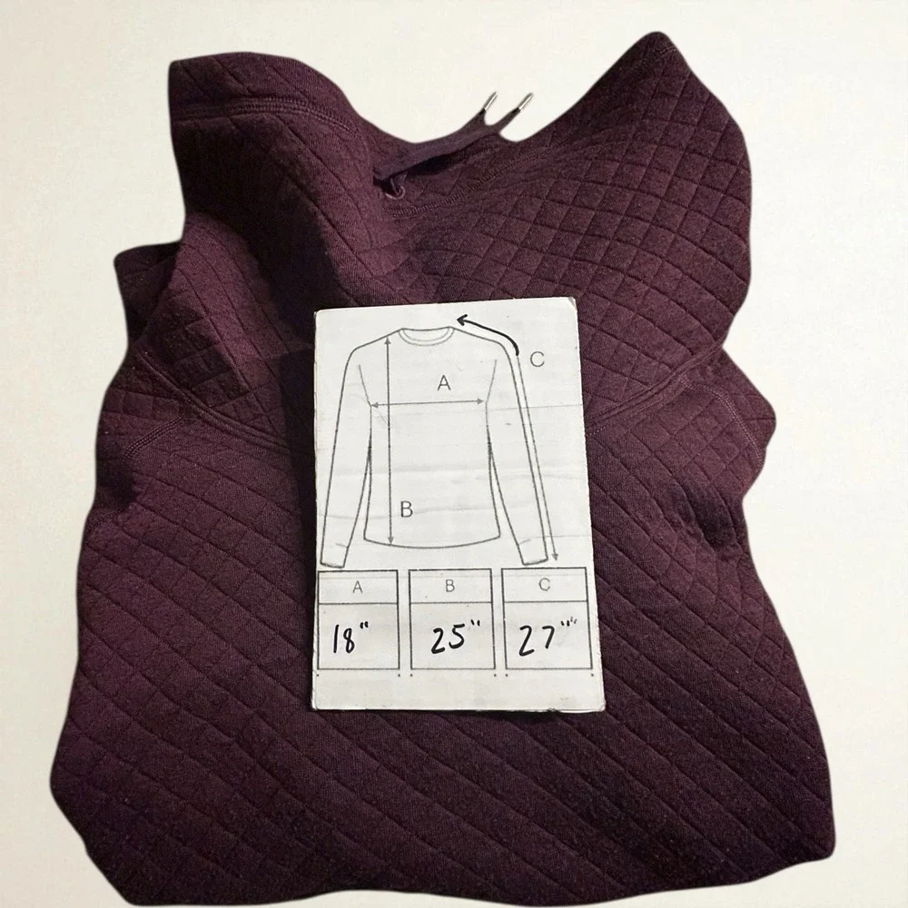 Women's Marmot Annie Quilted Funnel Neck Pullover Plum Purple M - Picture 7 of 8